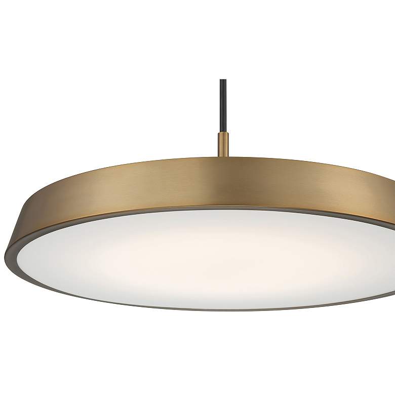 Image 6 Tallinn 18" Wide Brushed Gold LED Pendant Light more views