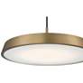 6_Tallinn 18" Wide Brushed Gold LED Pendant Light more views