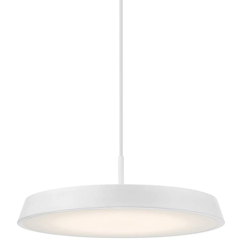 Image 1 Tallinn 18" Wide Matte White LED Pendant Light