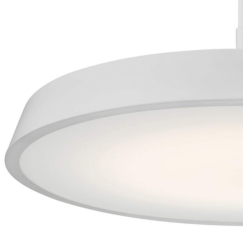 Image 2 Tallinn 18" Wide Matte White LED Pendant Light more views