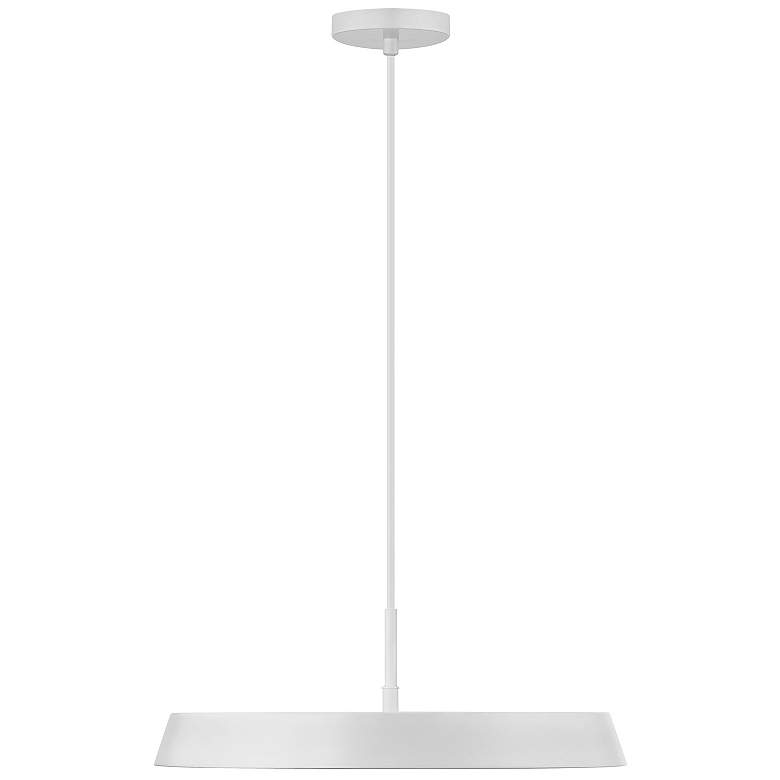 Image 4 Tallinn 18" Wide Matte White LED Pendant Light more views