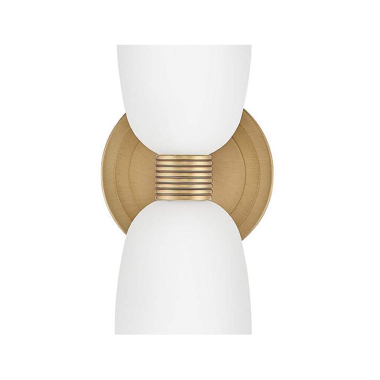 Image 2 Tallulah 14 3/4"H Lacquered Brass 2-Light LED Wall Sconce more views