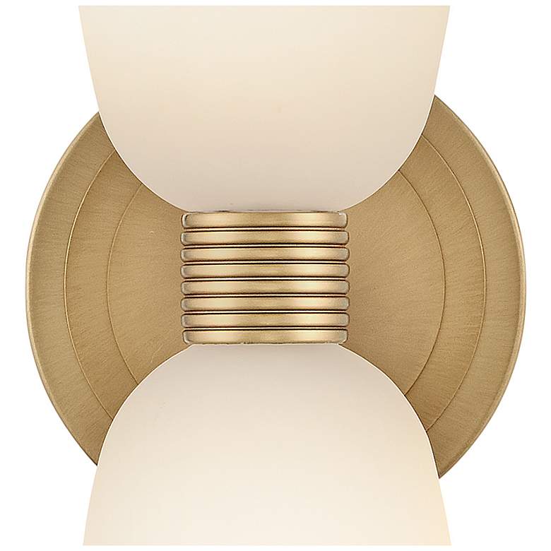 Image 7 Tallulah 14 3/4"H Lacquered Brass 2-Light LED Wall Sconce more views