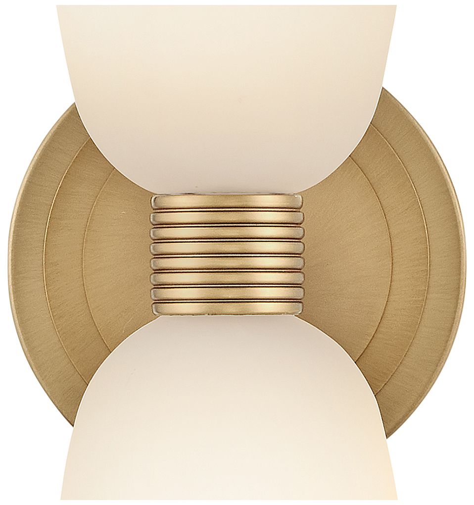 Tallulah 14 3/4"H Lacquered Brass 2-Light LED Wall Sconce