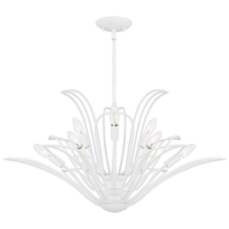 Image 1 Tallulah 9-Light Sand White Chandelier