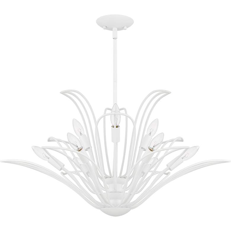 Image 2 Tallulah 9-Light Sand White Chandelier more views