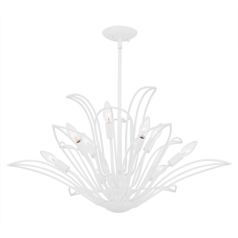 Image 4 Tallulah 9-Light Sand White Chandelier more views