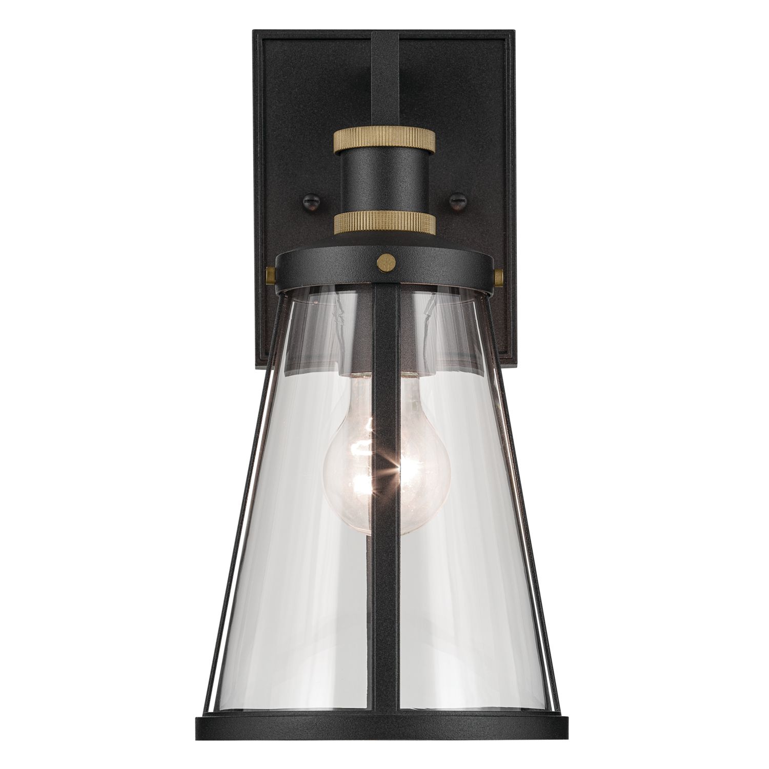 Image 3 Talman 13.25 inch 1 Light Outdoor Wall Light in Textured Black more views