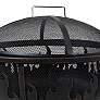 Thumbnail2 of Talon 24 1/4" Round Black Wood Burning Fire Pit with Flames more views