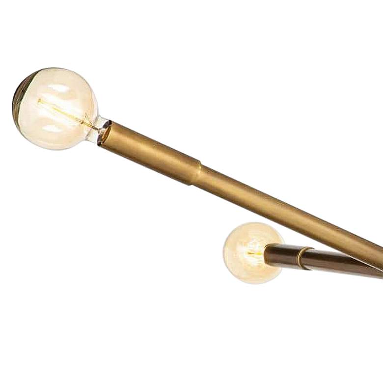 Image 2 Talon 51 1/4" Wide Natural Brass 3-Light Chandelier more views