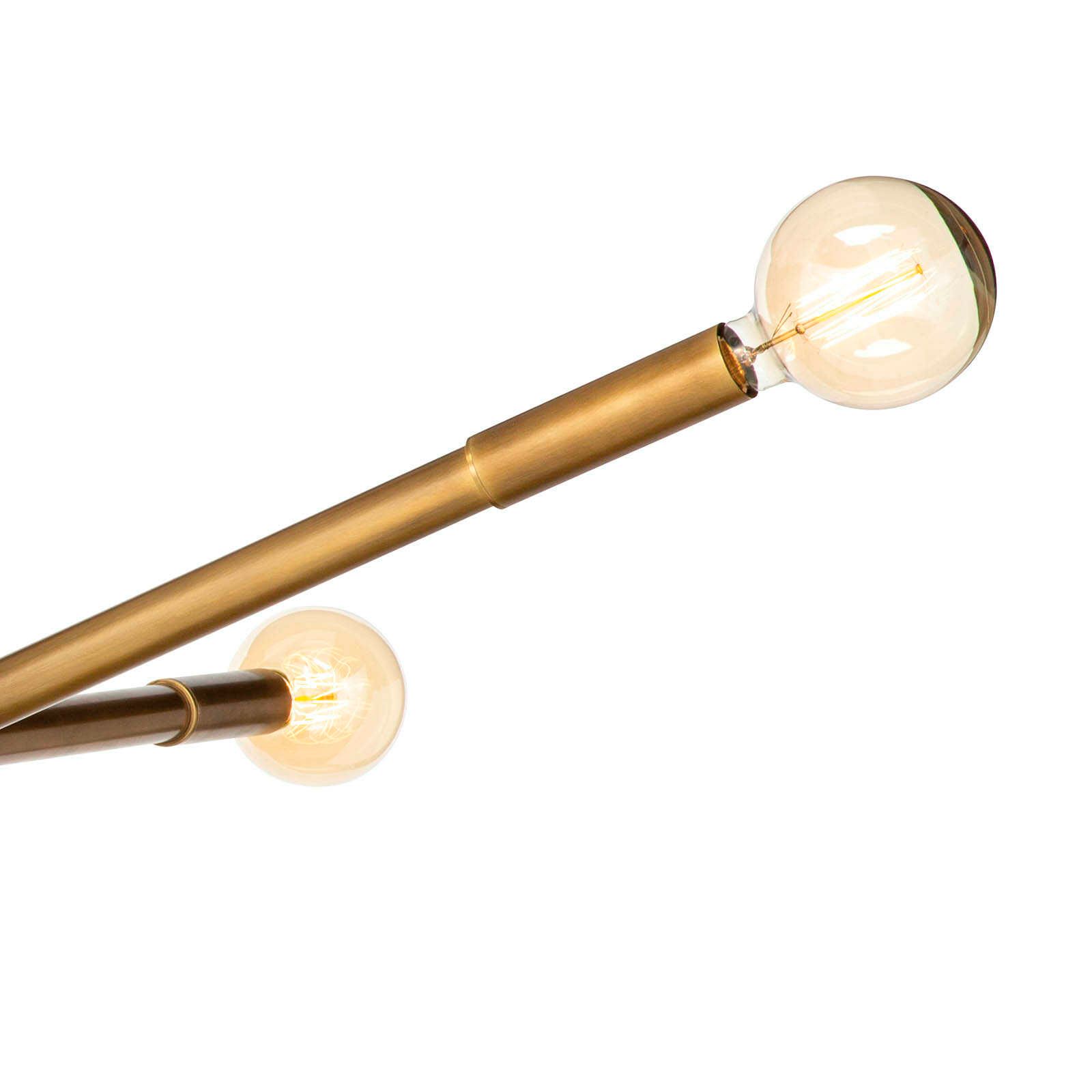 Talon 51 1/4" Wide Natural Brass 3-Light Chandelier