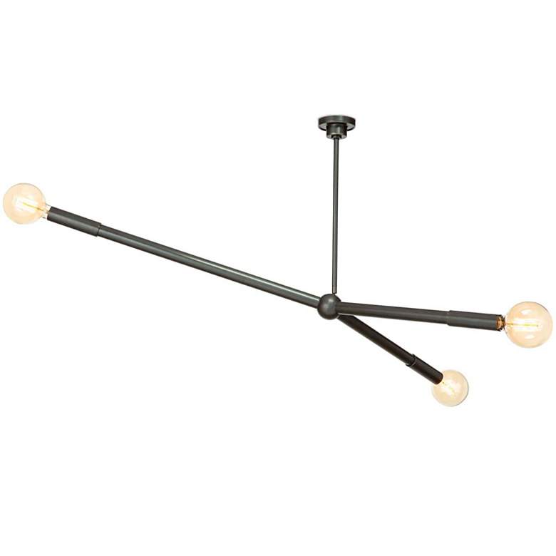 Image 4 Talon 51 1/4" Wide Oil-Rubbed Bronze 3-Light Chandelier more views