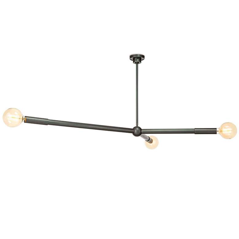 Image 5 Talon 51 1/4" Wide Oil-Rubbed Bronze 3-Light Chandelier more views