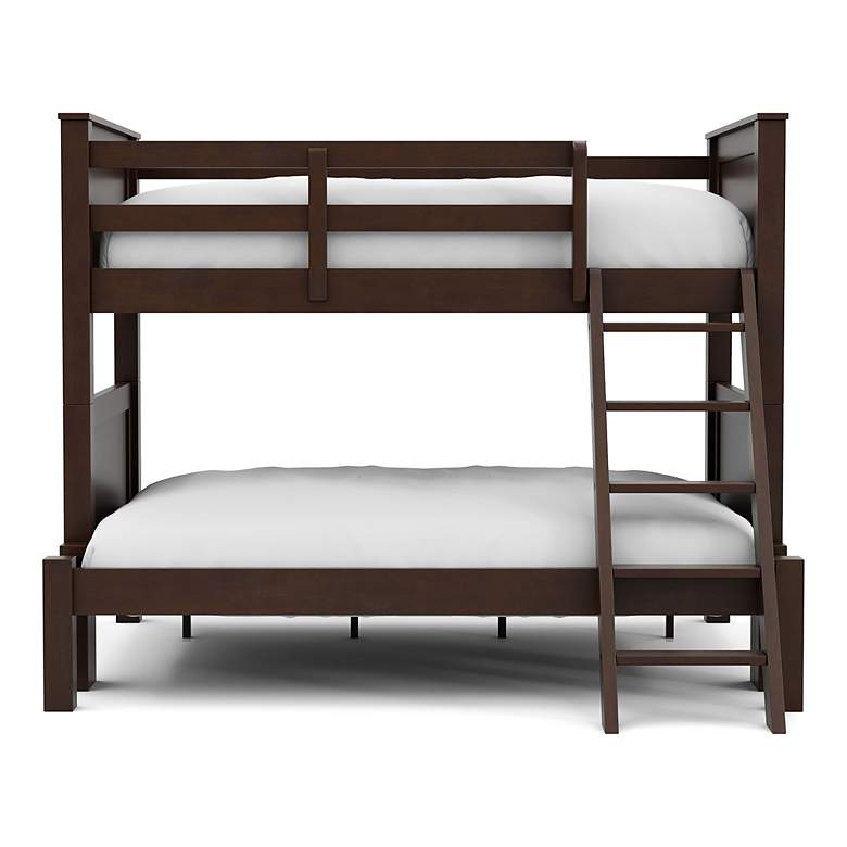 Image 5 Tam Walnut Wood Bunk Bed with Ladder more views