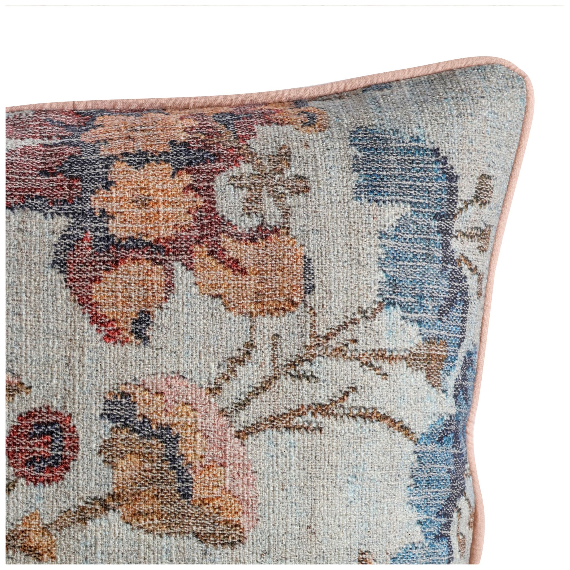 Image 2 Taman Natural Cotton Accent Pillow in Autumn Florals more views