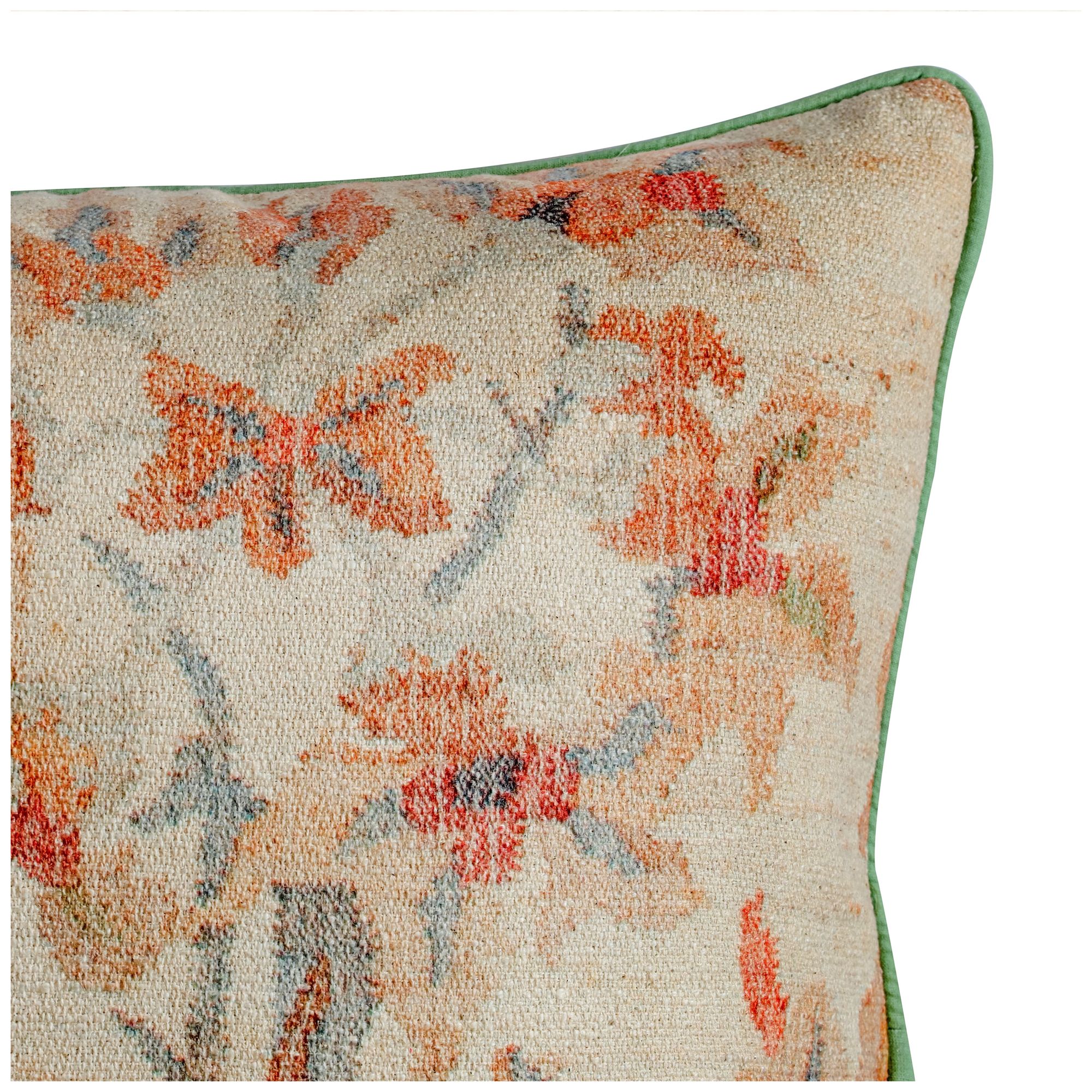 Image 2 Taman Natural Cotton Accent Pillow in Summer Florals more views