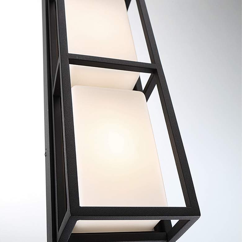 Image 5 Tamar 26 1/4" Wide Black 4-Light LED Outdoor Wall Light more views