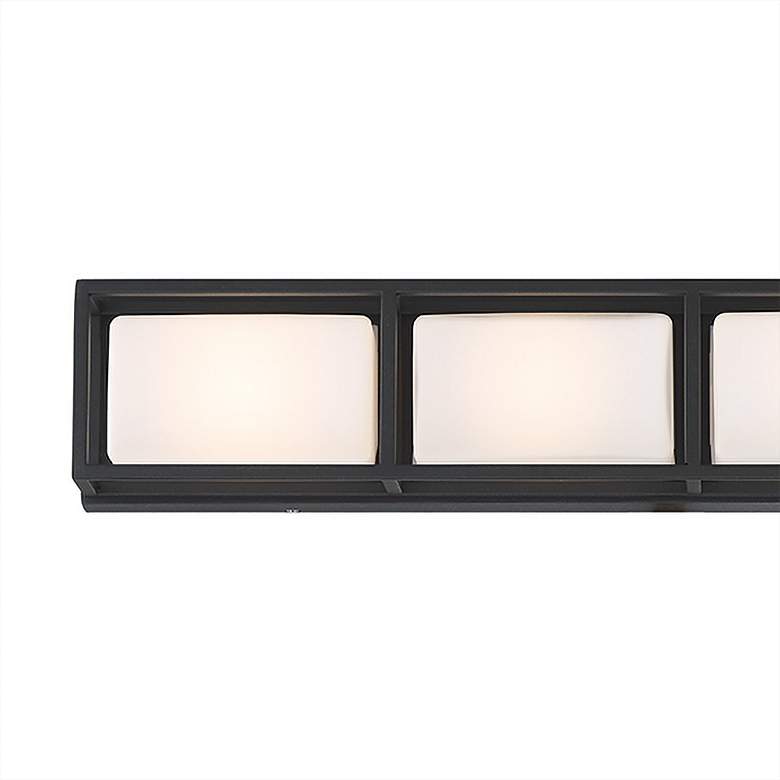 Image 2 Tamar 4.75 In. x 26.25 In. 4 Light Wall Sconce in Black more views
