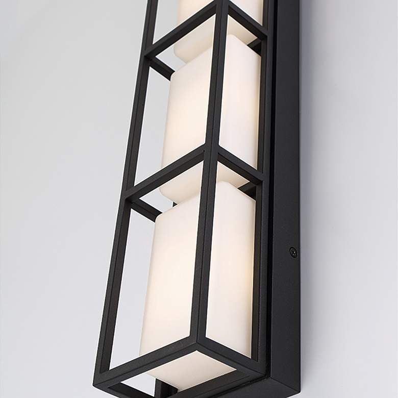 Image 3 Tamar 4.75 In. x 26.25 In. 4 Light Wall Sconce in Black more views