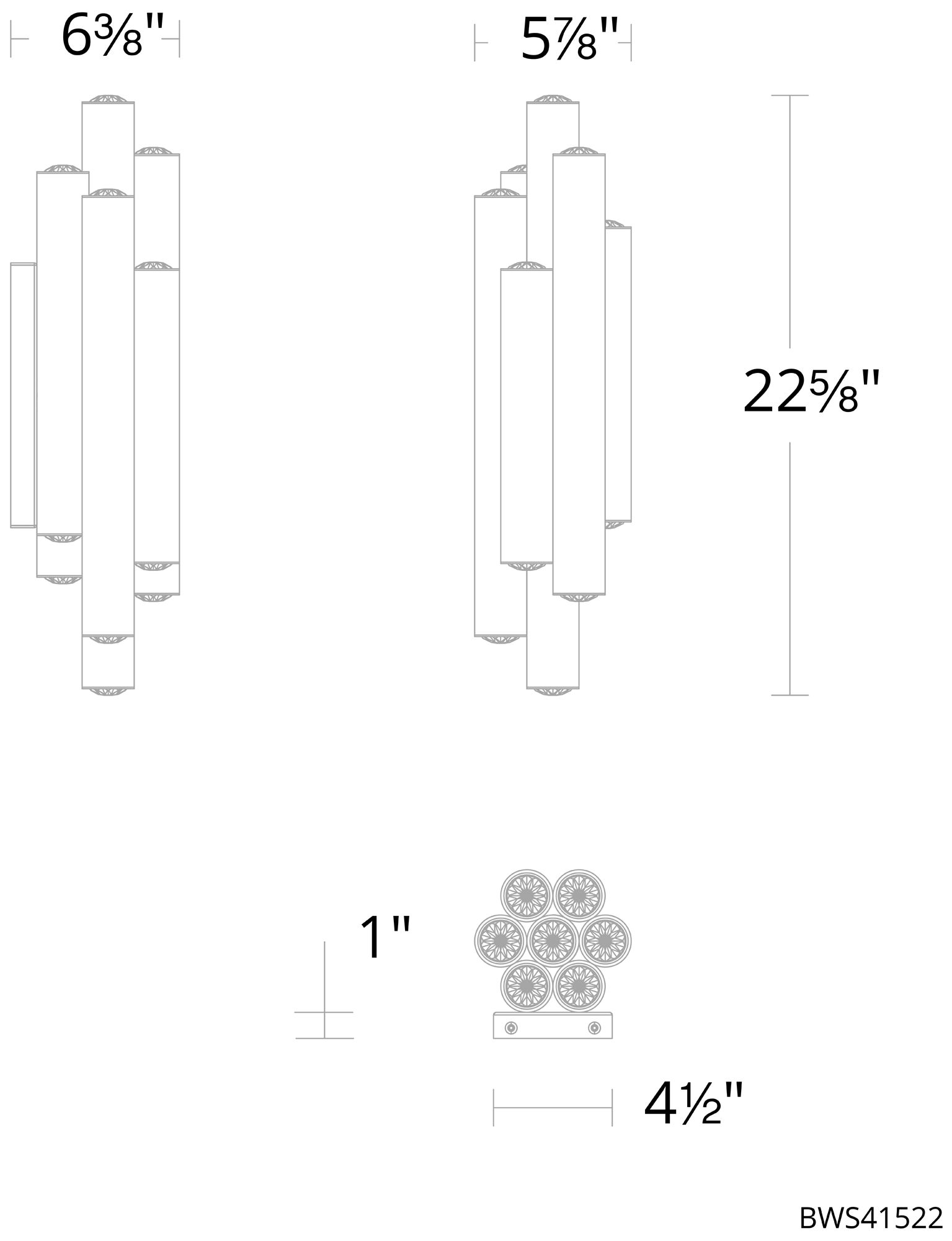 Image 6 Tamara 14 Light LED Wall Sconce more views