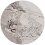 4_Tamara 18 1/4" Wide Stone and Chrome Round Side Table more views
