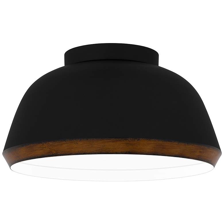 Image 1 Tamara 3-Light Matte Black Flush Mount Light