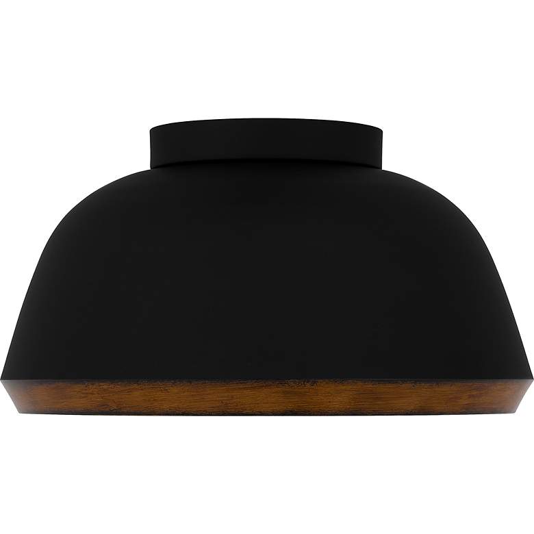 Image 5 Tamara 3-Light Matte Black Flush Mount Light more views