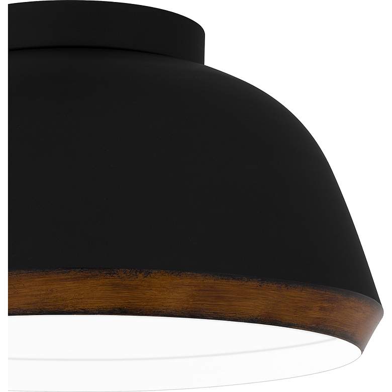 Image 7 Tamara 3-Light Matte Black Flush Mount Light more views