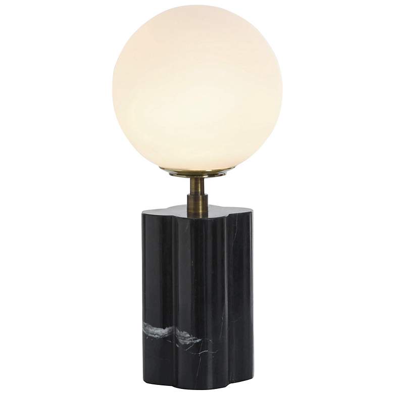 Image 3 Tamara Day Amabel 13" High Black Marble Table Lamp With White Shade more views