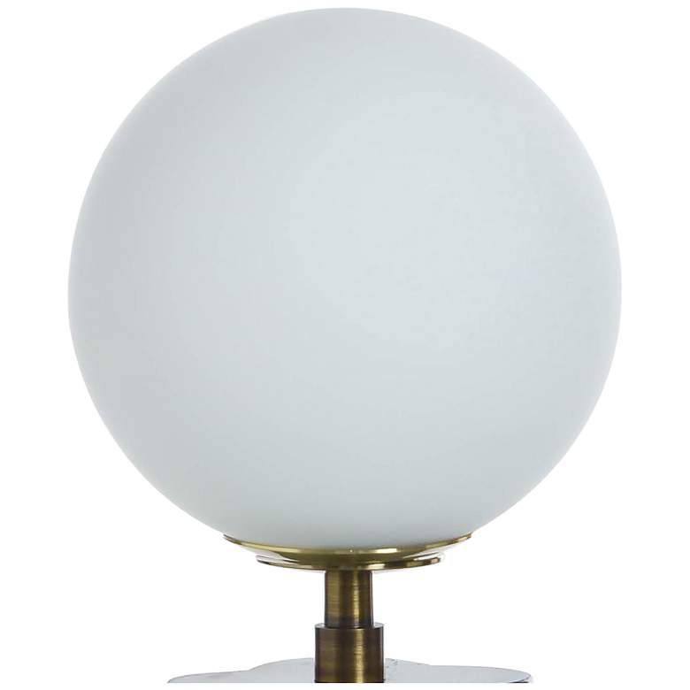 Image 5 Tamara Day Amabel 13" High Black Marble Table Lamp With White Shade more views