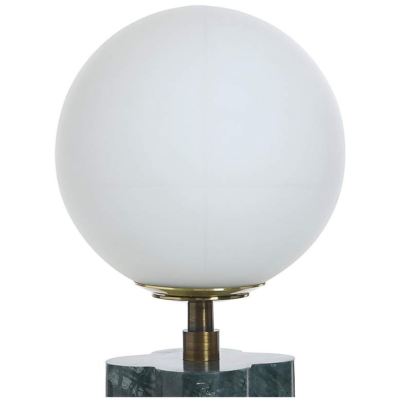 Image 5 Tamara Day Amabel 13" High Green Marble Table Lamp With White Shade more views