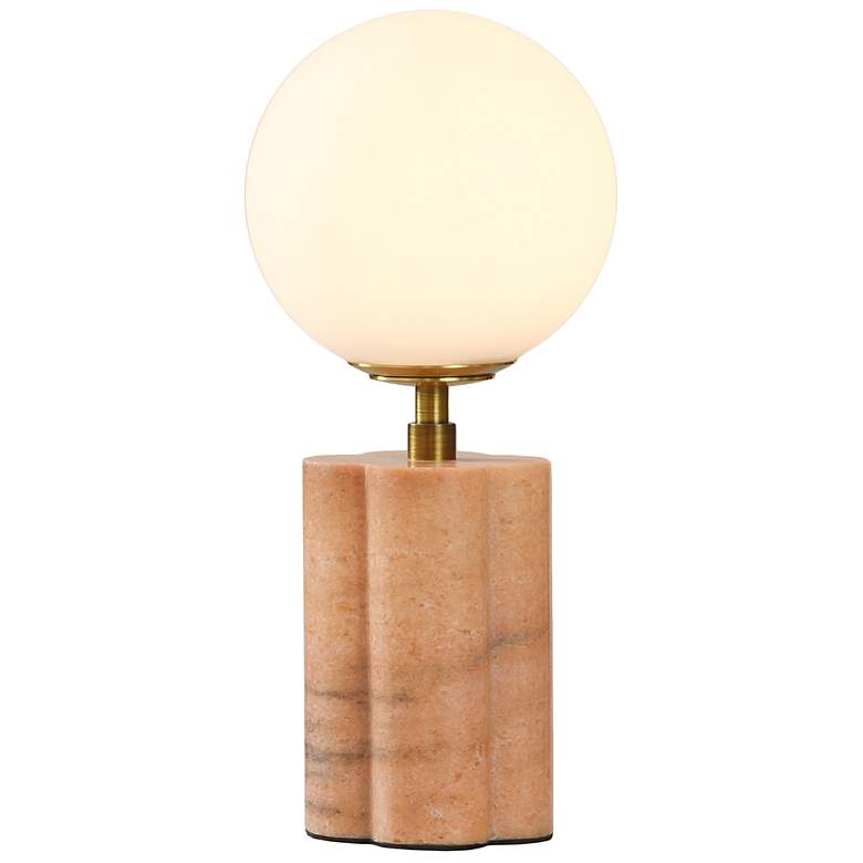Image 3 Tamara Day Amabel 13" High Pink Marble Table Lamp With White Shade more views