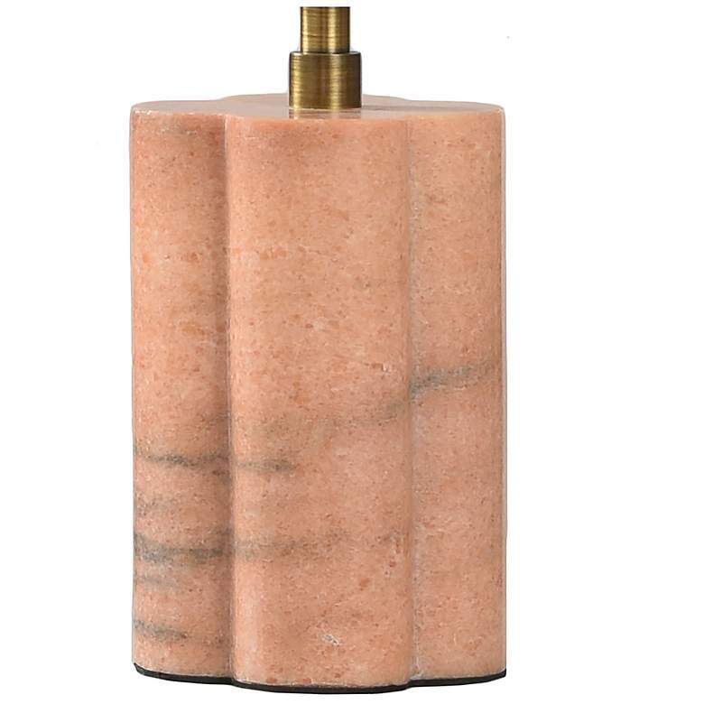 Image 4 Tamara Day Amabel 13" High Pink Marble Table Lamp With White Shade more views