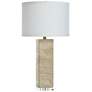 2_Tamara Day Augustus 30" High Travertine Beige Table Lamp With Tan Shade
