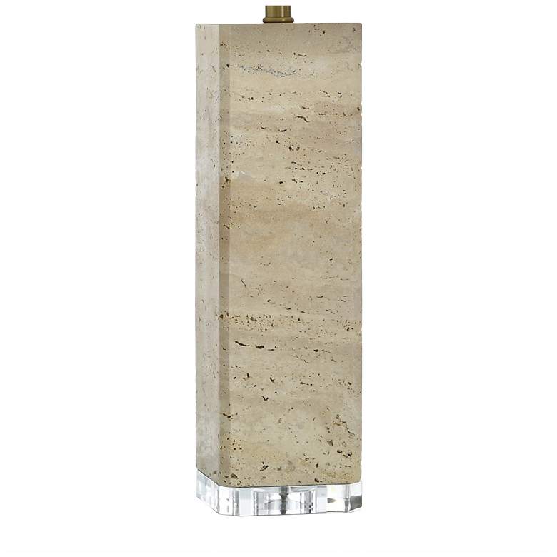 Image 4 Tamara Day Augustus 30" High Travertine Beige Table Lamp With Tan Shade more views