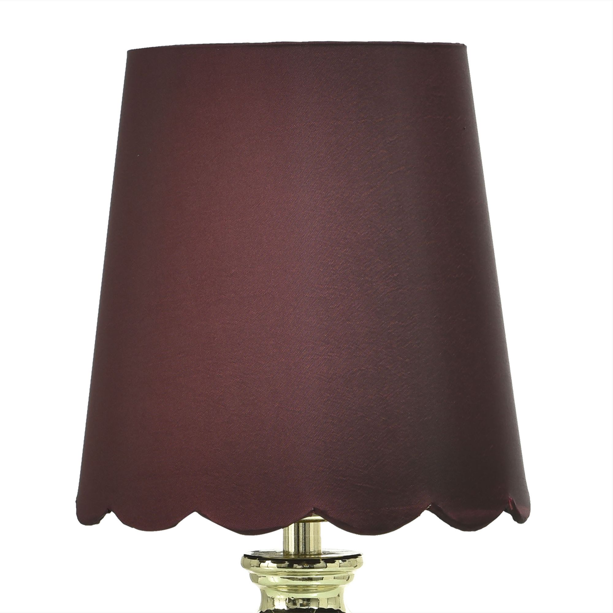 Image 5 Tamara Day Beatrice 14"H Crystal & Gold Table Lamp With Burgundy Shade more views