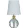 Tamara Day Beatrice 14"H Crystal & Gold Table Lamp With Off-White Shade