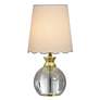 2_Tamara Day Beatrice 14"H Crystal & Gold Table Lamp With Off-White Shade more views