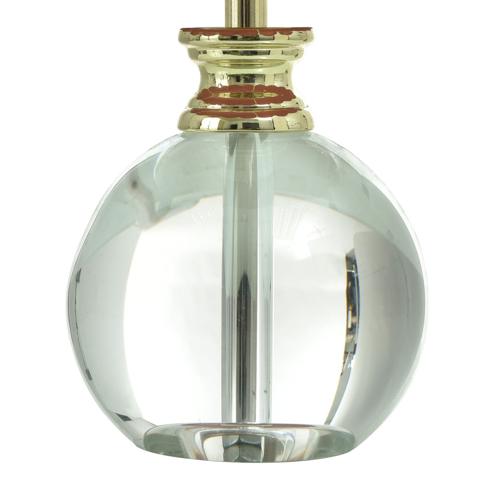 Image 4 Tamara Day Beatrice 14"H Crystal & Polished Gold Table Lamp With Pink Shade more views