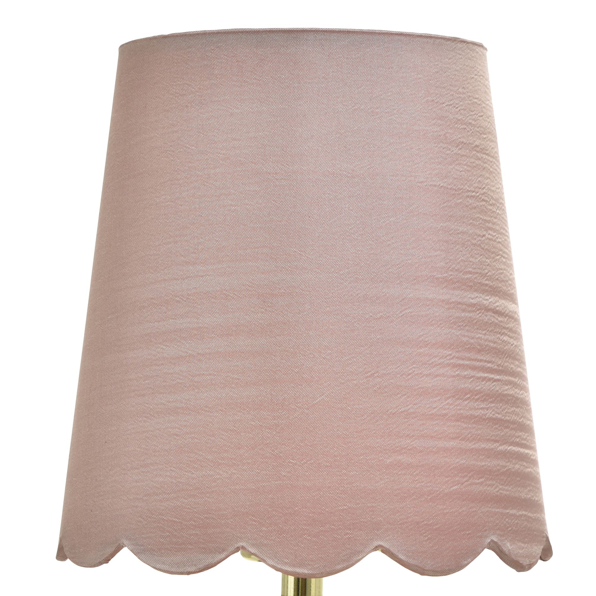 Image 5 Tamara Day Beatrice 14"H Crystal & Polished Gold Table Lamp With Pink Shade more views