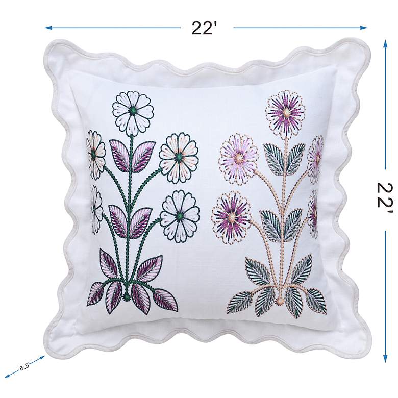 Image 7 Tamara Day Betsy 22" x 22" Multi Down Fill Pillow more views