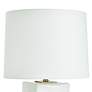 5_Tamara Day Caspian 30"H Brass & White Table Lamp With Off-White Shade more views