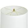 6_Tamara Day Caspian 30"H Brass & White Table Lamp With Off-White Shade more views