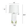 7_Tamara Day Caspian 30"H Brass & White Table Lamp With Off-White Shade more views