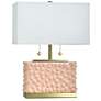 2_Tamara Day Edmund 21" High Pearl Blush Table Lamp With Off-White Shade
