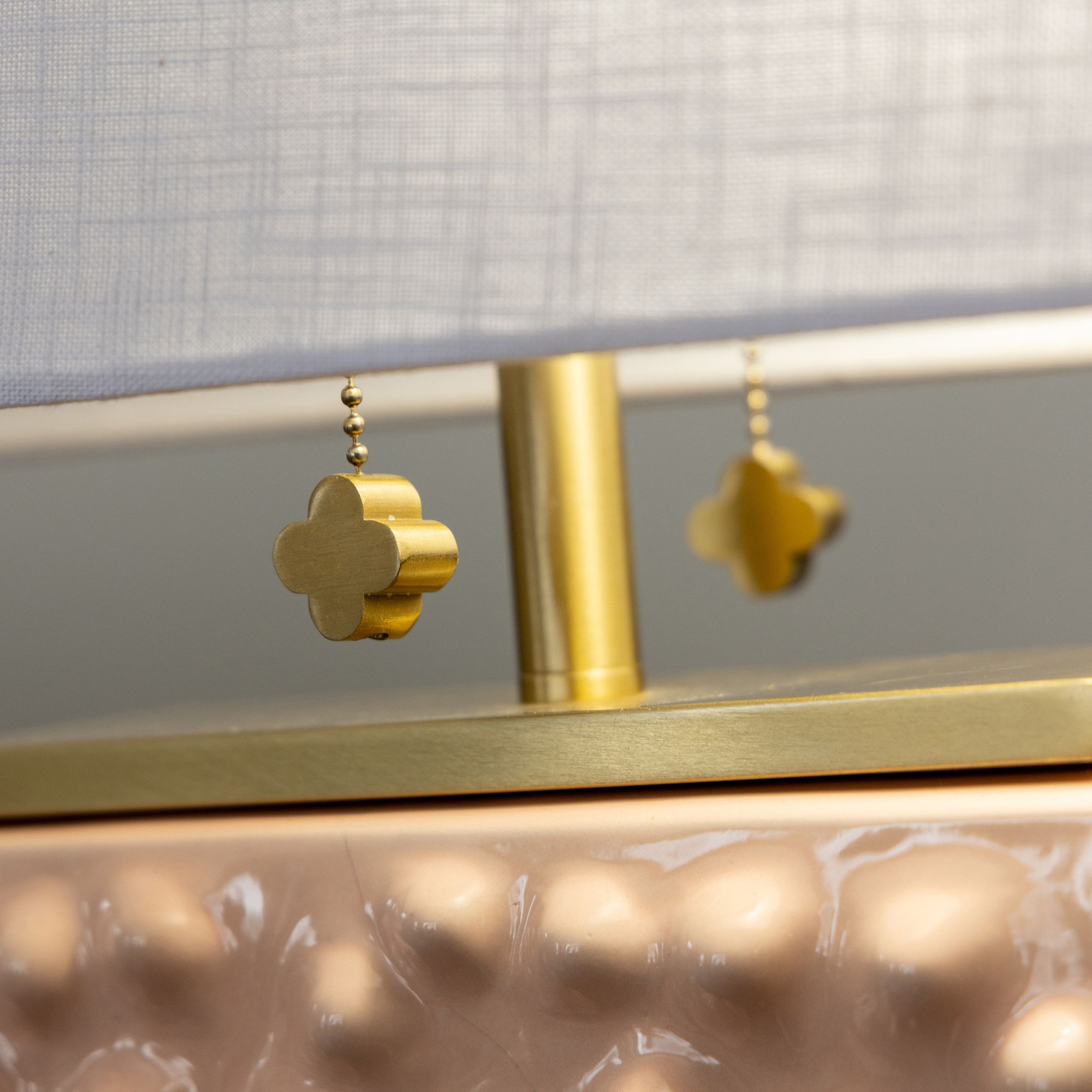 Tamara Day Edmund 21" High Pearl Blush Table Lamp With Off-White Shade