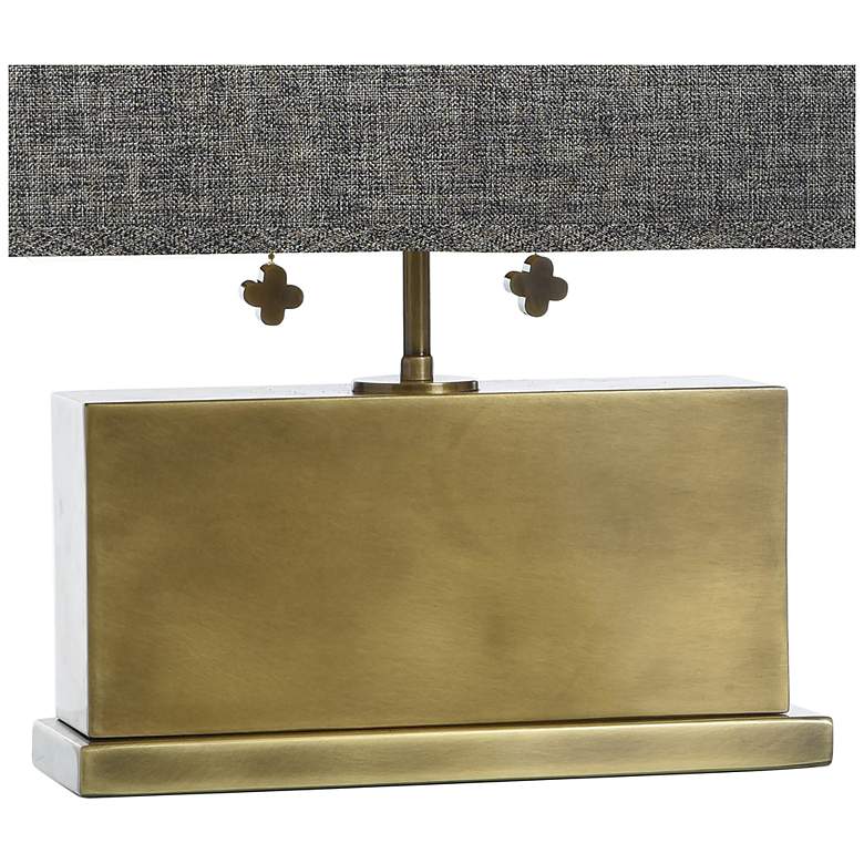 Image 4 Tamara Day Eleanora 17"H Polished Brass Table Lamp With Dark Brown Shade more views