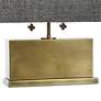 4_Tamara Day Eleanora 17"H Polished Brass Table Lamp With Dark Brown Shade more views