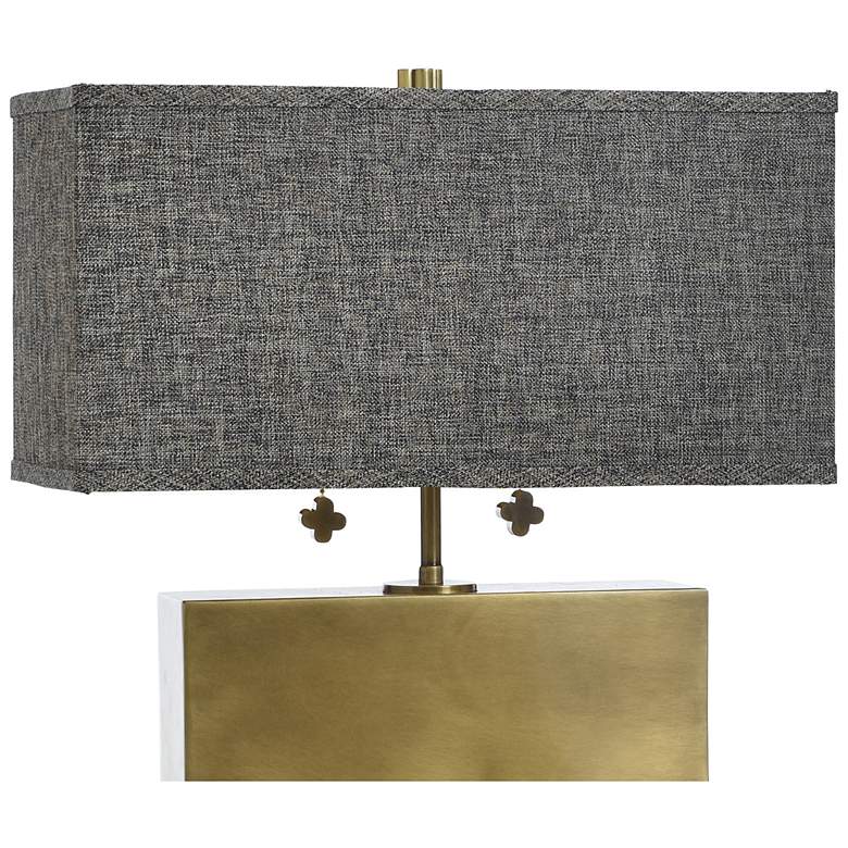 Image 5 Tamara Day Eleanora 17"H Polished Brass Table Lamp With Dark Brown Shade more views