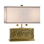3_Tamara Day Eleanora 17" High Hammered Steel Table Lamp With Off-White Shade more views